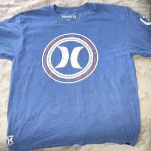 A hurley blue t-shirt